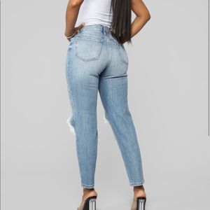 Straight leg jeans